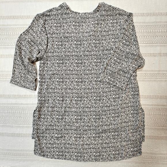 Worthington Oversized White and Black Pattern Tunic Top Size L - Picture 2 of 7